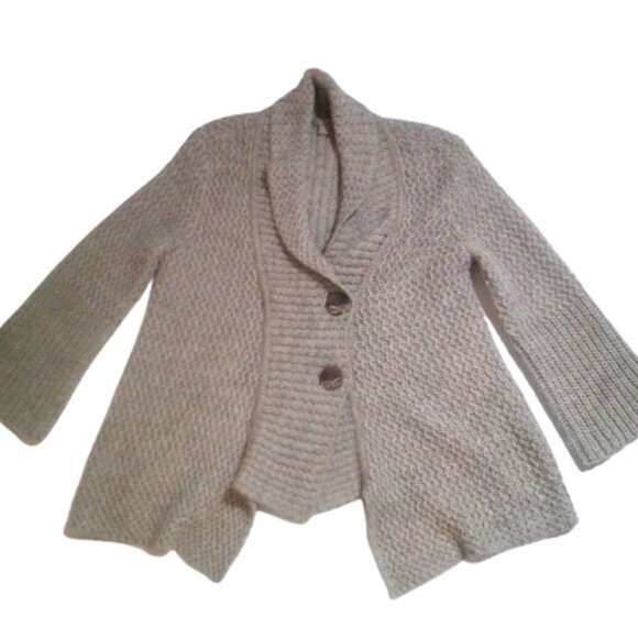 J.Jill Wool/Alpaca Blend Cardigan Size Medium Boeheme Style Sweater - Picture 3 of 5